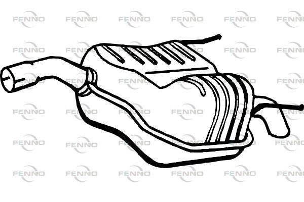 Obrázok Koncový tlmič výfuku FENNO  P4568