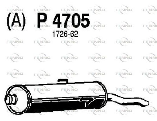 Obrázok Koncový tlmič výfuku FENNO  P4705