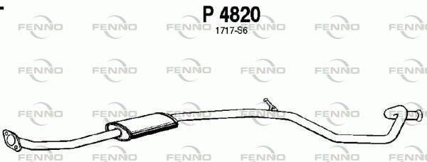 Obrázok Stredný tlmič výfuku FENNO  P4820