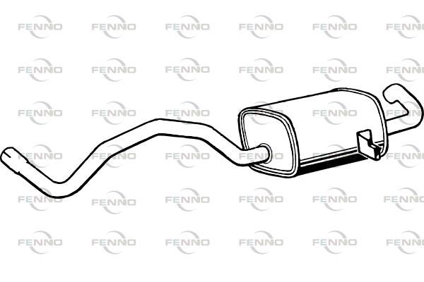 Obrázok Koncový tlmič výfuku FENNO  P49018