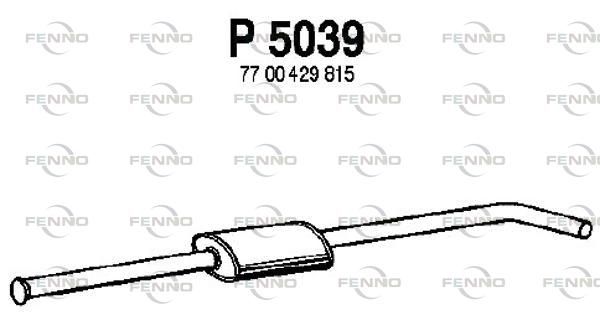Obrázok Stredný tlmič výfuku FENNO  P5039