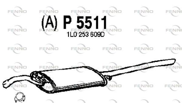 Obrázok Koncový tlmič výfuku FENNO  P5511