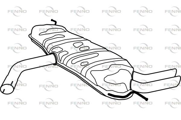 Obrázok Koncový tlmič výfuku FENNO  P5552