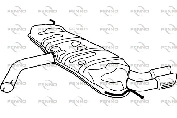 Obrázok Koncový tlmič výfuku FENNO  P5565