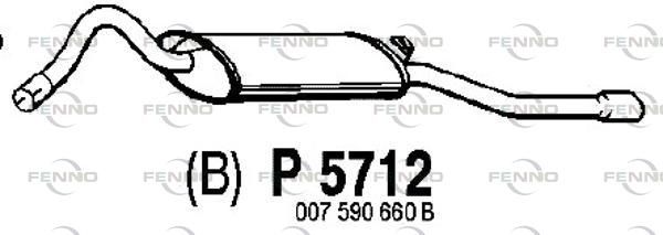 Obrázok Koncový tlmič výfuku FENNO  P5712