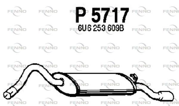 Obrázok Koncový tlmič výfuku FENNO  P5717