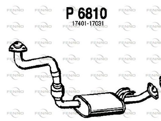 Obrázok Výfukové potrubie FENNO  P6810