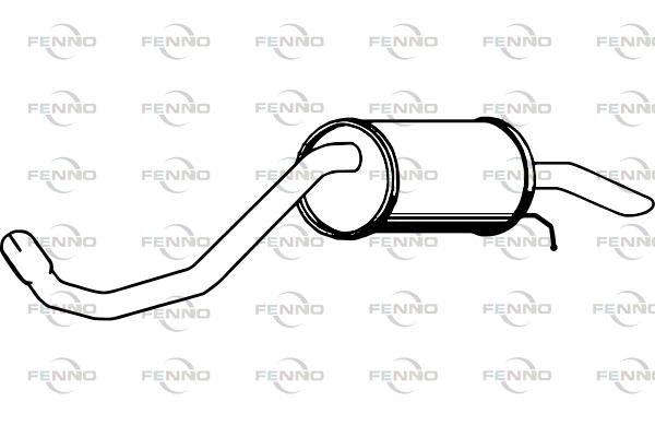Obrázok Koncový tlmič výfuku FENNO  P7102