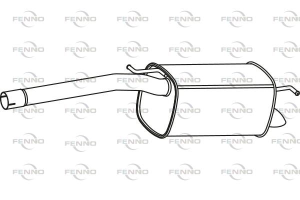 Obrázok Koncový tlmič výfuku FENNO  P7130