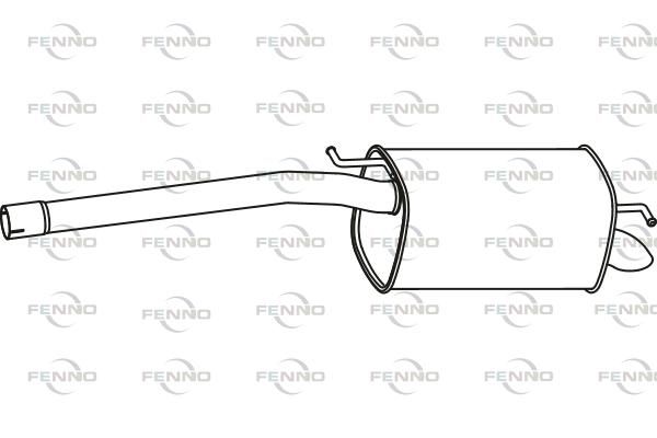 Obrázok Koncový tlmič výfuku FENNO  P7132