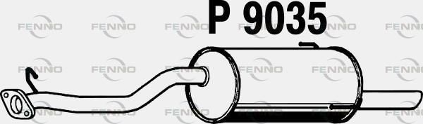 Obrázok Koncový tlmič výfuku FENNO  P9035