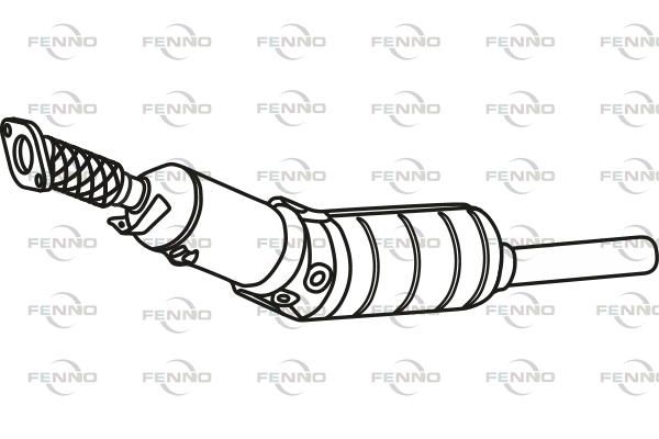 Obrázok Filter sadzí/pevných častíc výfukového systému FENNO  P9866DPF