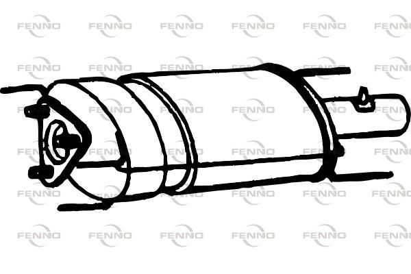 Obrázok Filter sadzí/pevných častíc výfukového systému FENNO  P9901DPF