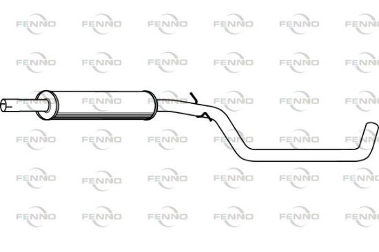 Obrázok Stredný tlmič výfuku FENNO  P1270