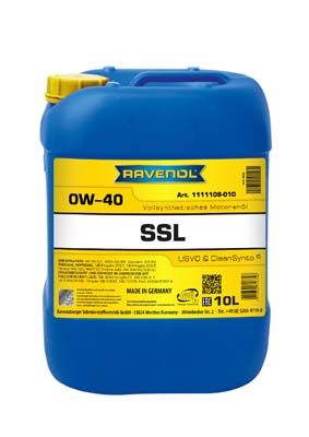 Obrázok Motorový olej RAVENOL  SSL SAE 0W-40 111110801001999