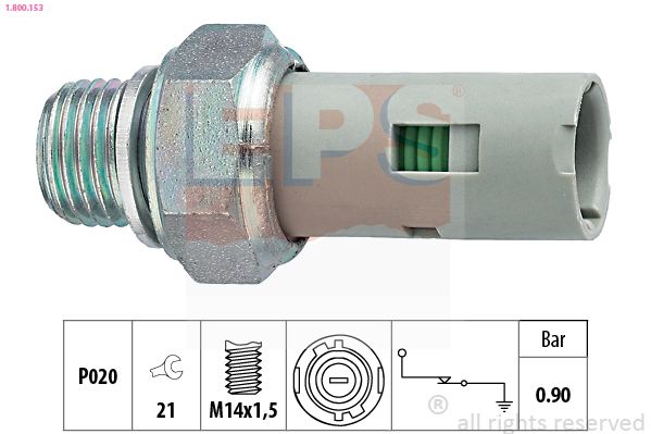 Obrázok Olejový tlakový spínač EPS Made in Italy - OE Equivalent 1800153