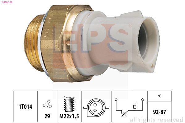 Obrázok Teplotný spínač ventilátora chladenia EPS Made in Italy - OE Equivalent 1850129