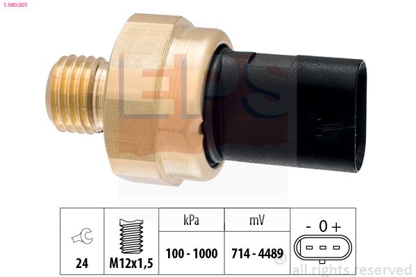 Obrázok Snímač tlaku oleja EPS Made in Italy - OE Equivalent 1980001