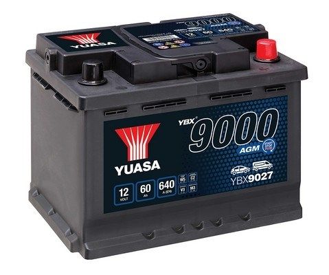 Obrázok Batéria YUASA YBX9000 AGM Start Stop Plus 12V/60Ah/640A