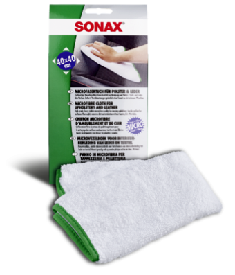 Obrázok Čistiace utierky SONAX Microfibre cloth for Upholstery & Leather 04168000