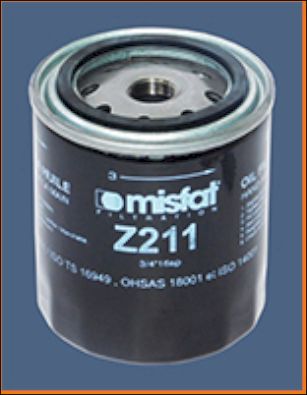 Obrázok Olejový filter MISFAT  Z211