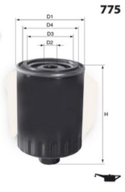 Obrázok Olejový filter MISFAT  Z241