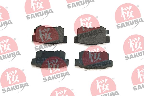 Obrázok Sada brzdových platničiek kotúčovej brzdy SAKURA  601406605