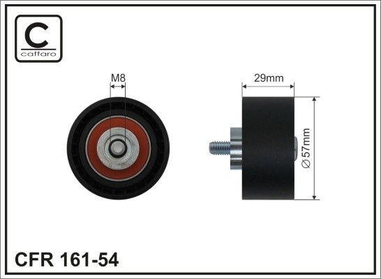 Obrázok Obehová/vodiaca kladka ozubeného remeňa CAFFARO  16154