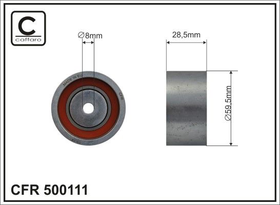 Obrázok Napínacia kladka ozubeného remeňa CAFFARO  500111
