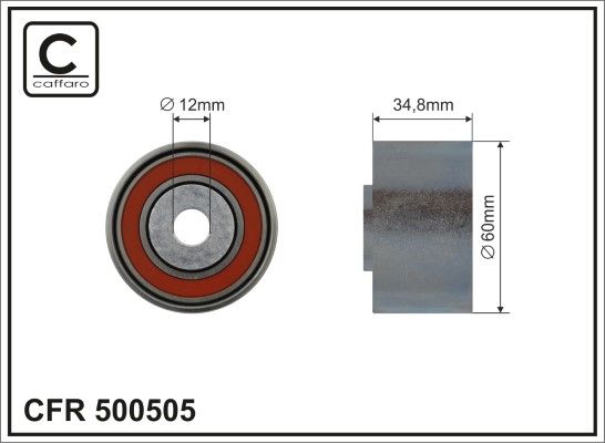 Obrázok Obehová/vodiaca kladka ozubeného remeňa CAFFARO  500505