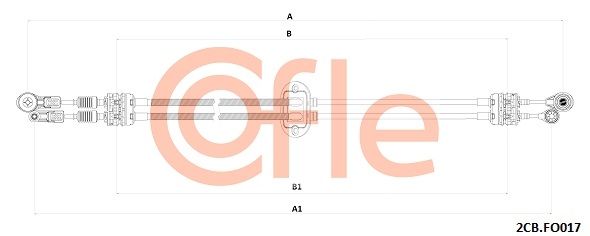 Obrázok Lanko ručnej prevodovky COFLE  2CBFO017