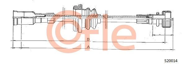 Obrázok Hriadeľ tachometra COFLE  S20014