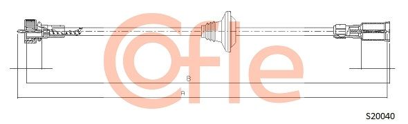 Obrázok Hriadeľ tachometra COFLE  S20040
