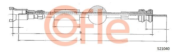 Obrázok Hriadeľ tachometra COFLE  S21040