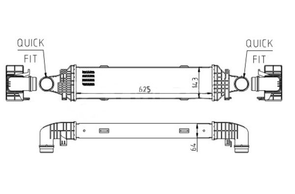 Obrázok Chladič plniaceho vzduchu HART  612565