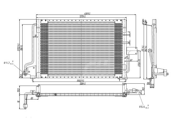 Obrázok Kondenzátor klimatizácie HART  602265