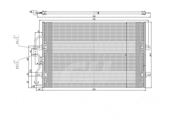 Obrázok Kondenzátor klimatizácie HART  606152